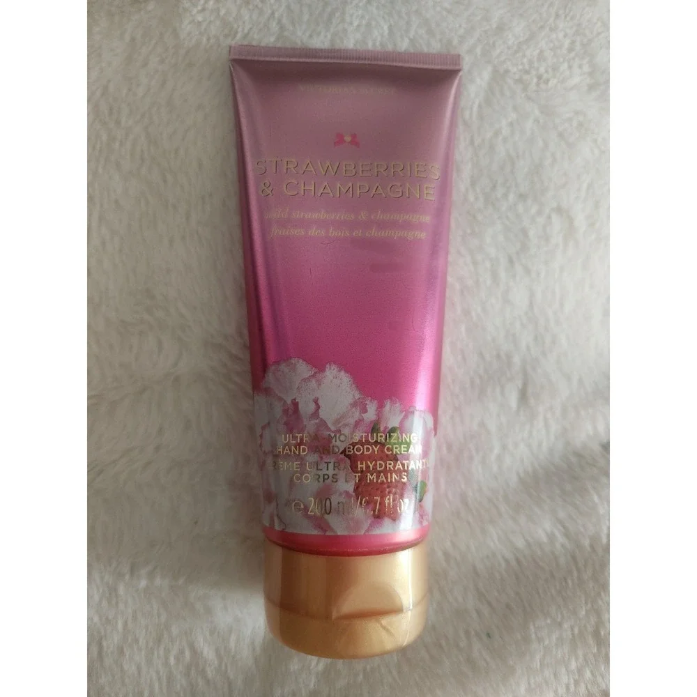 Victoria's Secret STRAWBERRIES & CHAMPAGNE Moisturizing Hand & Body Cream 6.7 oz